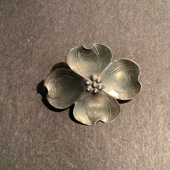 Sterling Lang Rose Brooch  2” Vintage Statement Piece - Picture 1 of 4